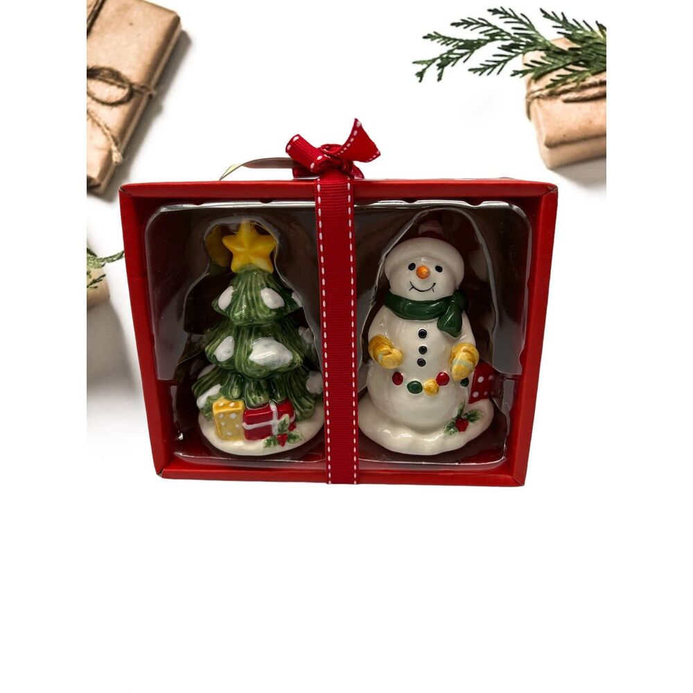 Blue Sky Clayworks Christmas Salt and Pepper Shakers